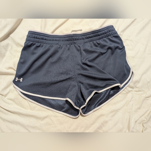 Under Armour Blue Athletic Shorts Lightweight Breathable Design - Picture 3 of 8